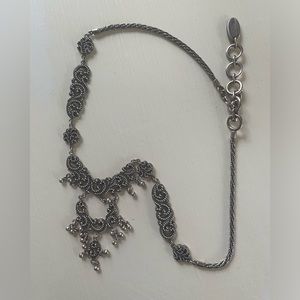 Lois Hill silver filigree necklace with oxidized finish.  Beautiful piece